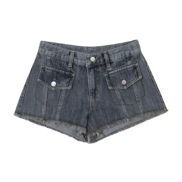 [BUNJANG] Bohemian Seoul Western Pocket Denim Shorts - Blue (Size S) / 새상품/택O [보헤미안서울] 웨스턴 포켓 쇼츠 블루