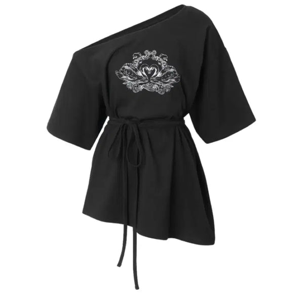 [BUNJANG] Threetimes Swan Tee Black M Size / 새상품/택O [쓰리타임즈] 스완티 블랙