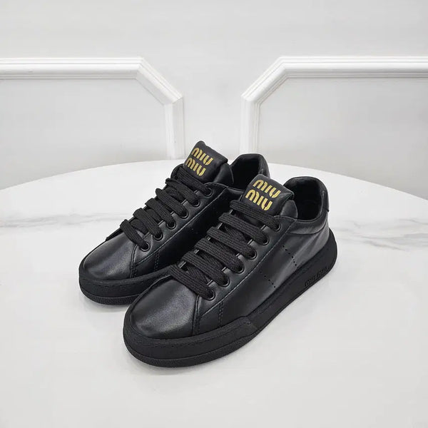 [BUNJANG] Miu Miu Leather Trainer Sneakers 5E916D / 미우미우 레더 트레이너 스니커즈 5E916D 36