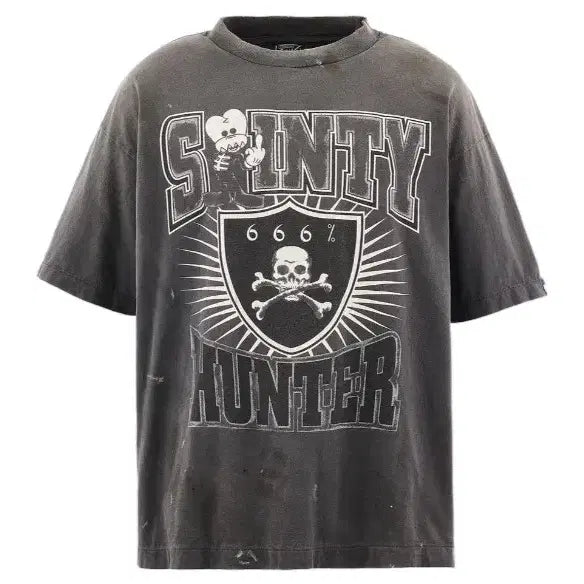 [BUNJANG] Saint Michael x Bounty Hunter Seinty Hunter Short Sleeve T-Shirt Black 2XL / 세인트 마이클 x 바운티 헌터 티셔츠 2XL 새상품