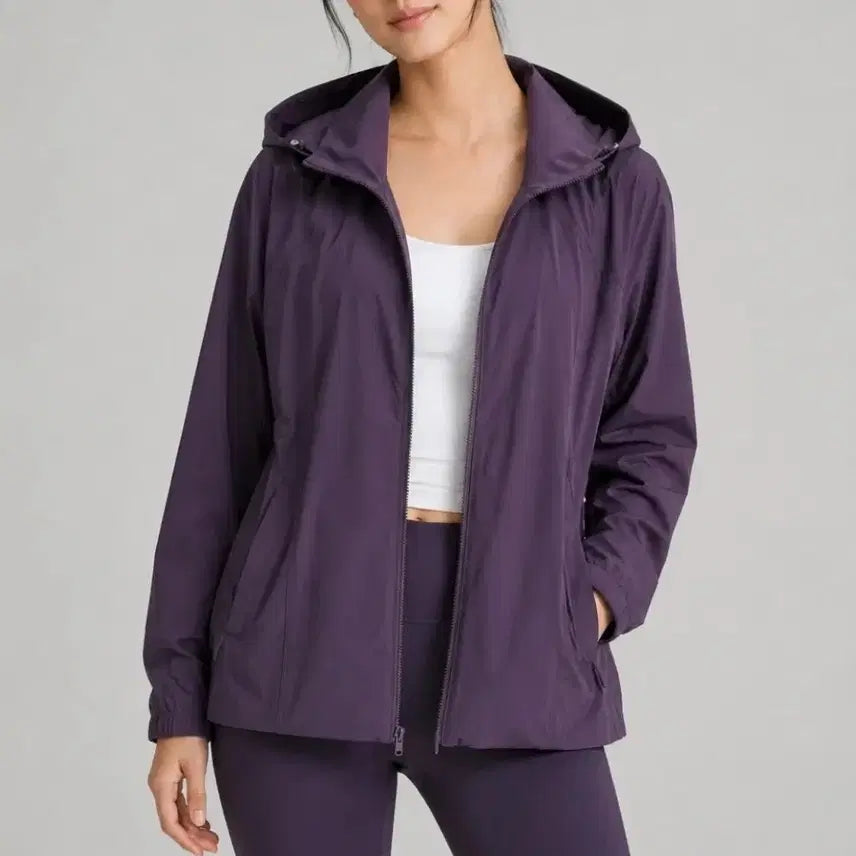 [BUNJANG] Lululemon Step To It Hooded Jacket Deep Purple / 룰루레몬 스텝 투 잇 기능성 후드 자켓 (딥퍼플 / 66~77)