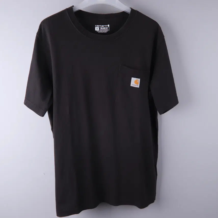 [BUNJANG] Carhartt Pocket Short Sleeve T-Shirt Black (M) / 칼하트(CARHARTT) 포켓 반팔 티셔츠 블랙 (M)