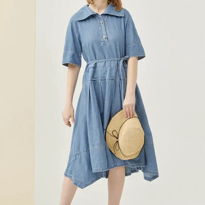 [BUNJANG] SJSJ Denim Dress / 한섬 SJSJ 데님 원피스