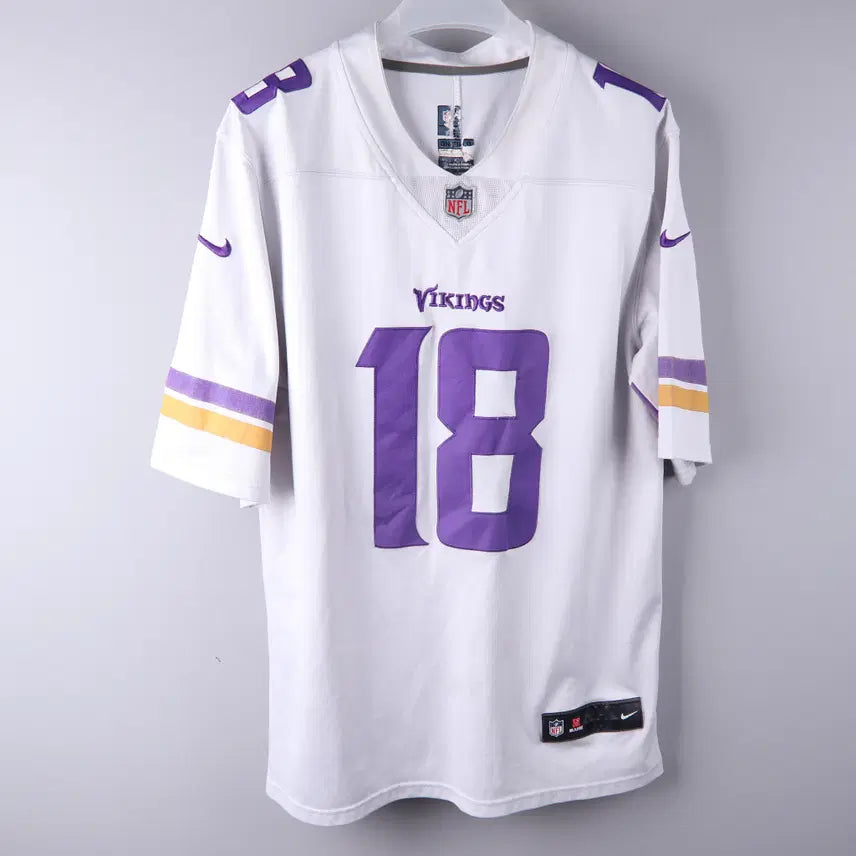 [BUNJANG] Minnesota Vikings Justin Jefferson White Jersey (L) / 미네소타 바이킹스 저스틴 제퍼슨 화이트 저지 (L)