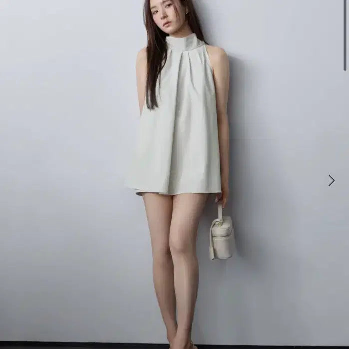 [BUNJANG] SIehe Vellin Halterneck Tie Blouse Mint S / 시에 벨린 홀터넥 타이 블라우스 민트 S