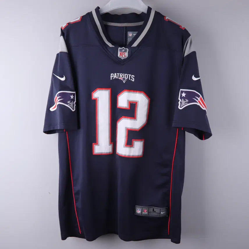 [BUNJANG] Nike NFL New England Patriots Tom Brady #12 Home Jersey (L) / 나이키 NFL 뉴잉글랜드 패트리어츠 톰 브래디 12번 홈 저지 (L)