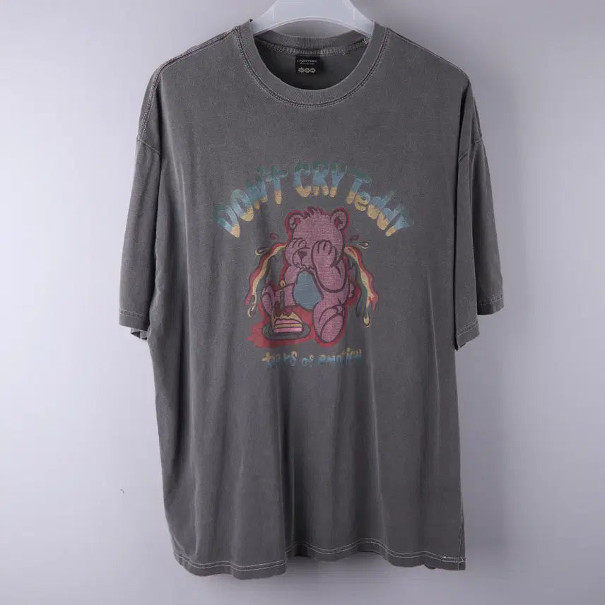[BUNJANG] CPGN STUDIO Don't Cry Teddy Pigment T-Shirt (L) / 꼼파뇨(CPGN STUDIO) 돈트크라이테디 피그먼트 반팔 티셔츠 (L)
