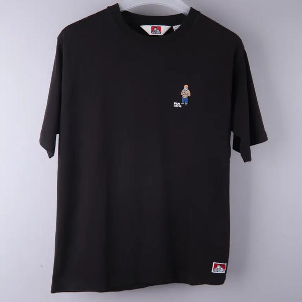 [BUNJANG] BEN DAVIS Black Back Logo Text Printing T-Shirt (L) / 벤데이비스(BEN DAVIS) 백 로고 텍스트 프린팅 반팔티 블랙 (L)