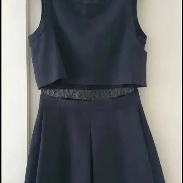 [BUNJANG] DUEL One-Piece Dress Navy Lace Navy / 듀엘 원피스 S (거의새옷)