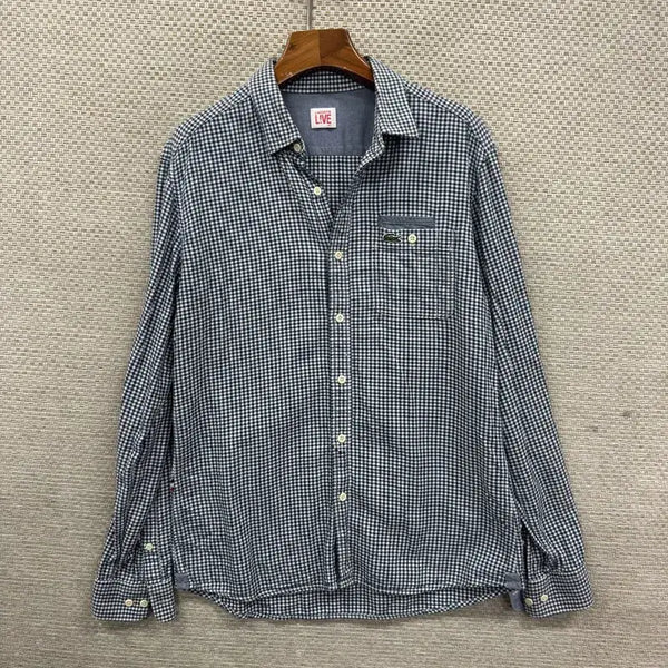 [BUNJANG] Lacoste Checkered Shirt / 라코스테 체크 셔츠 95 D02614