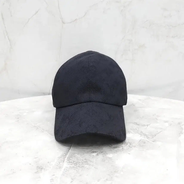 [BUNJANG] Louis Vuitton Black Monogram Denim Baseball Cap Size 58 / 루이비통 블랙 모노그램 데님 볼캡 58