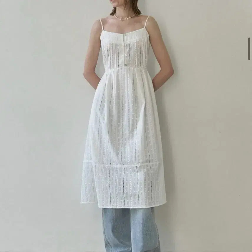 [BUNJANG] Atelier Nine White Lace Dress / 아뜰리에나인 화이트 레이스 원피스