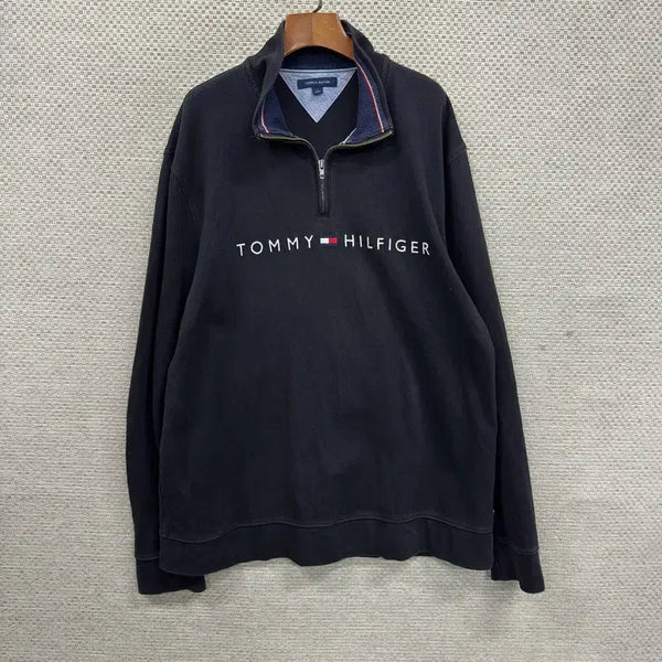 [BUNJANG] Tommy Hilfiger Half-Zip Sweatshirt / 타미힐피거 반집업 스웻셔츠 맨투맨 XL D02539