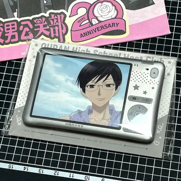 [BUNJANG] Ouran High School Host Club Kyouya 20th Anniversary Limited Edition Photo Card Badge / 오란고교 20주년 팝업 쿄우야 디카 뱃지