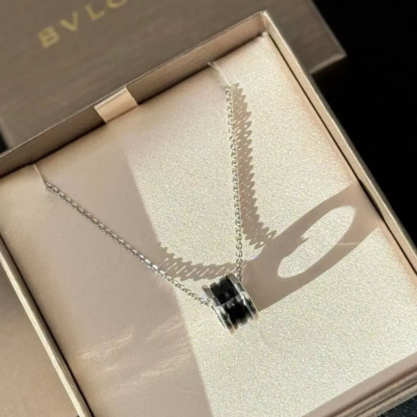 [BUNJANG] Bulgari Save the Children Sterling Silver Black Ceramic Necklace / 불가리 자선 목걸이세이브더칠드런 925 실버 블랙 세라믹