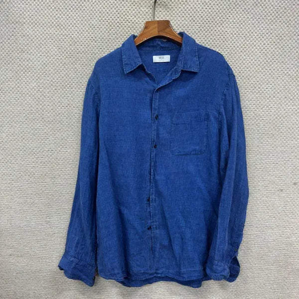 [BUNJANG] Uniqlo Linen Shirt L / 유니클로 린넨 셔츠 L D02618