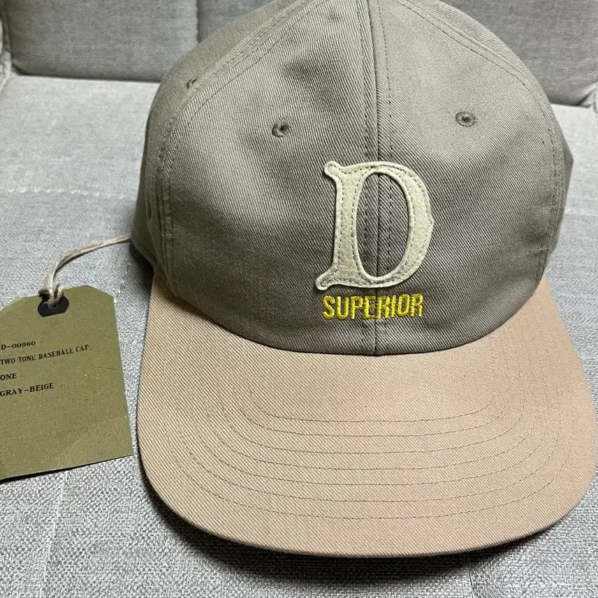 [BUNJANG] THE H.W.DOG&CO. Two-Tone Baseball Cap Gray/Beige / THE H.W.DOG&CO.도그 앤 코 그레이/베이지 투톤 베이스볼캡
