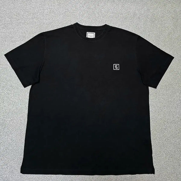 [BUNJANG] Wooyoungmi Back Logo Paris Black T-Shirt Size 52 / [52 사이즈] 우영미 백로고 파리 블랙 반팔티