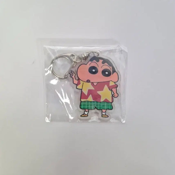 [BUNJANG] Crayon Shin-chan Star Shirt Acrylic Keychain / 별셔츠 짱구 아크릴 키링