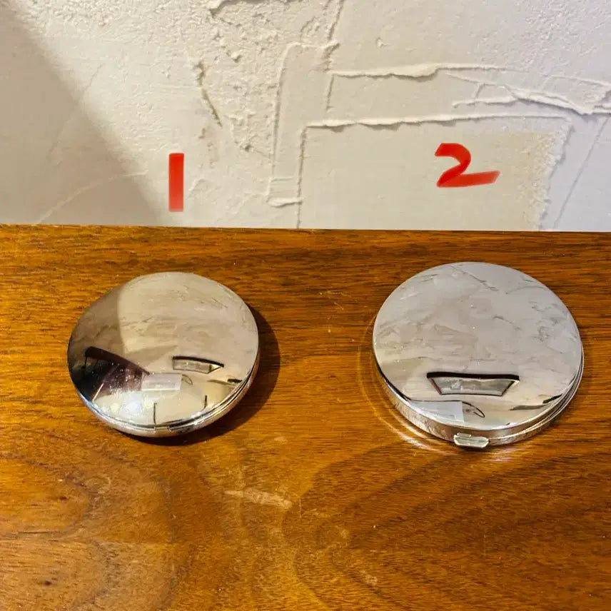 [BUNJANG] Vintage Portable Folding Mirror (Set of 2) / 빈티지 휴대용 접이식 거울 1