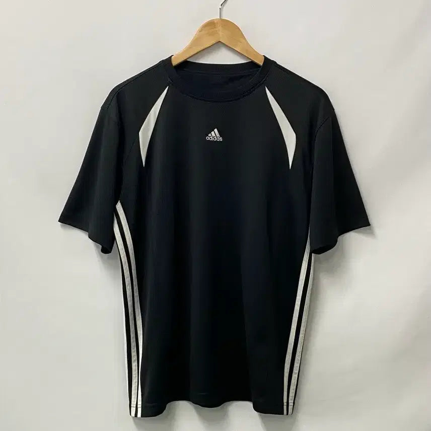 [BUNJANG] Adidas Three-Stripes T-Shirt Black XL / 76.아디다스 삼선 반팔 티셔츠 블랙105