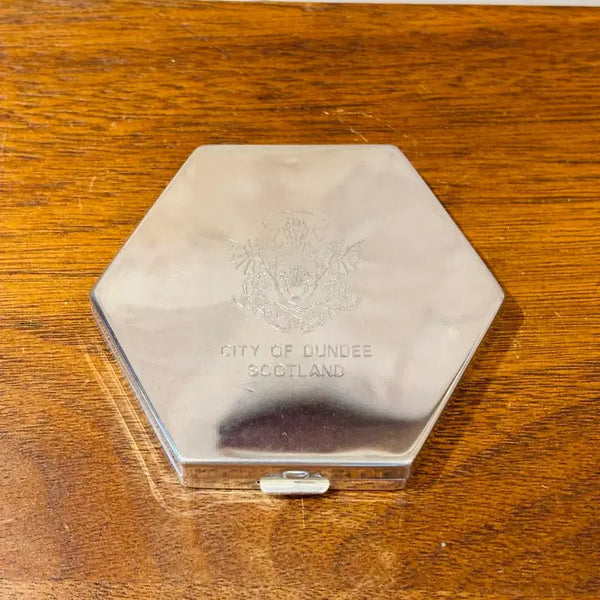 [BUNJANG] Vintage Portable Folding Mirror - Silver Plated / 빈티지 휴대용 접이식 거울 2