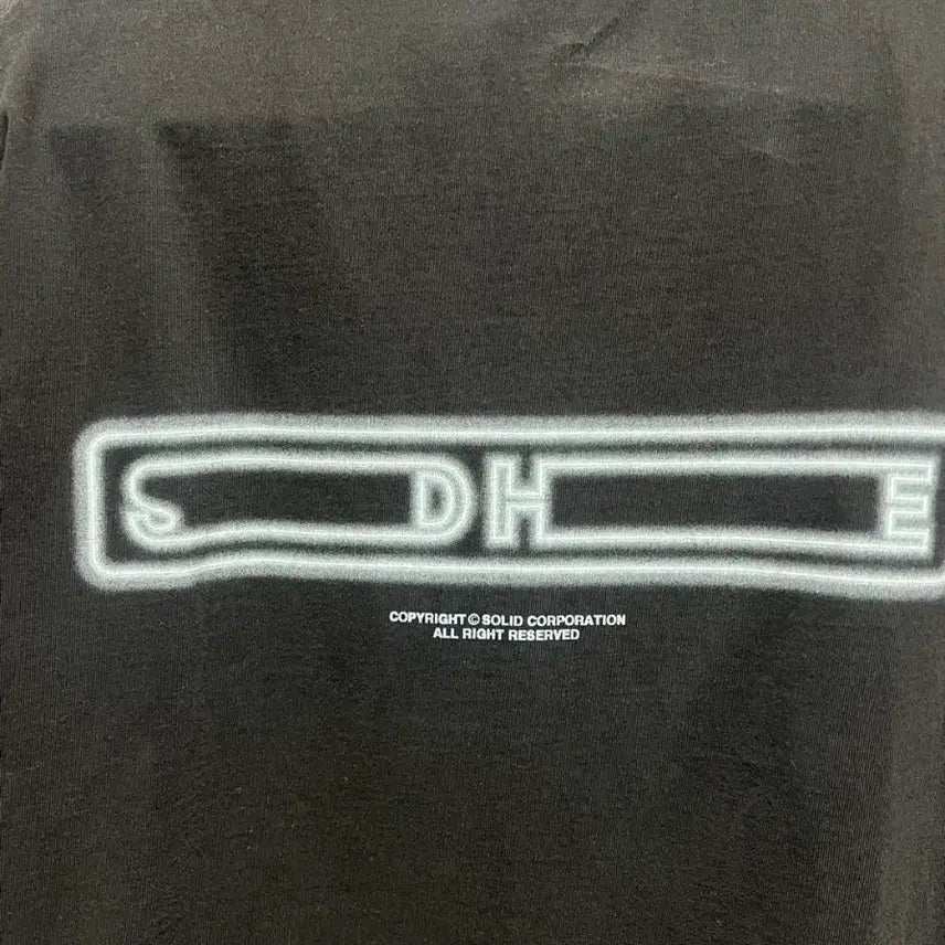 [BUNJANG] Solid Homme Back Logo Printing Short Sleeve T-shirt Size 48 / 솔리드옴므 백로고 프린팅 반팔 48