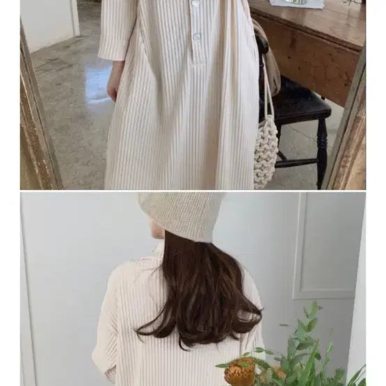 [BUNJANG] Ribling Pleated Long Dress Beige / 리블링 플리츠 원피스