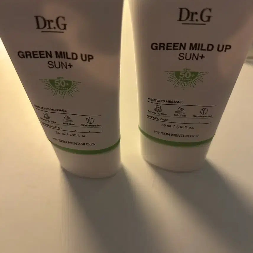 [BUNJANG] Dr.G Green Mild-Up Sun+ SPF50+ 35ml Set of 2 (Sealed) / 닥터지 그린 마일드업 선 플러스 50+ 35ml 2개 미개봉 팝니다.