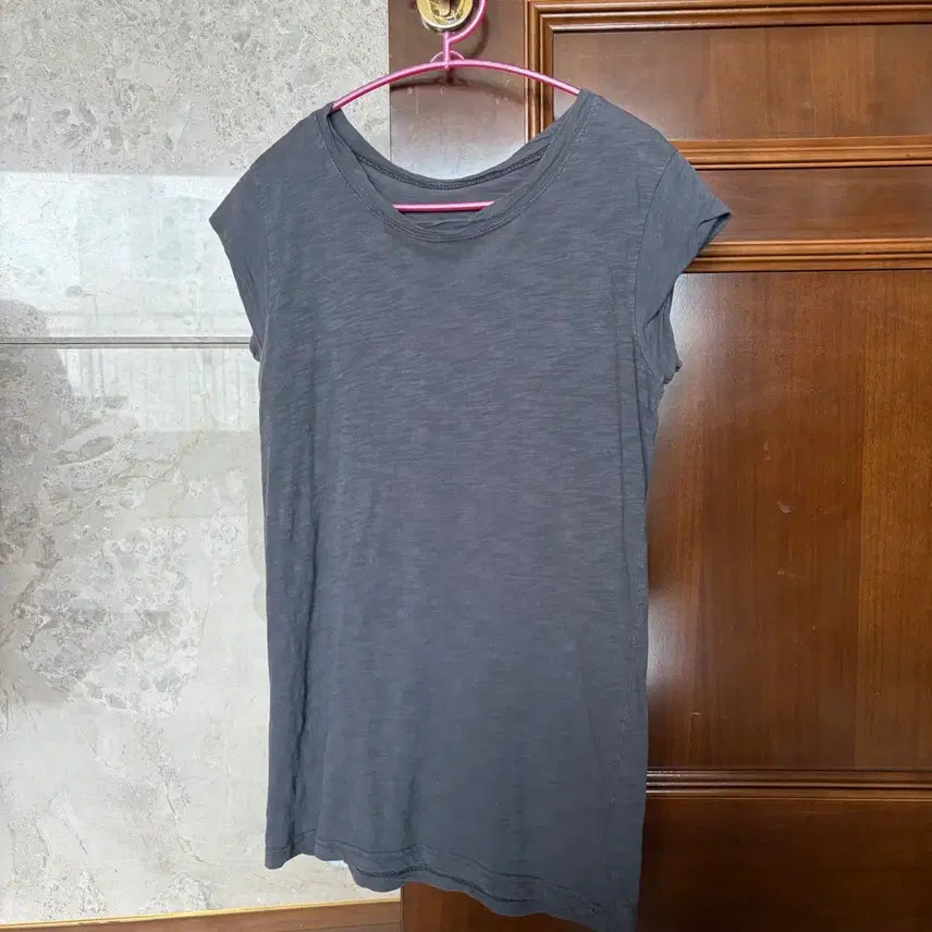[BUNJANG] Basic Short Sleeve T-Shirt - Grey / 기본 반팔 티셔츠 그레이