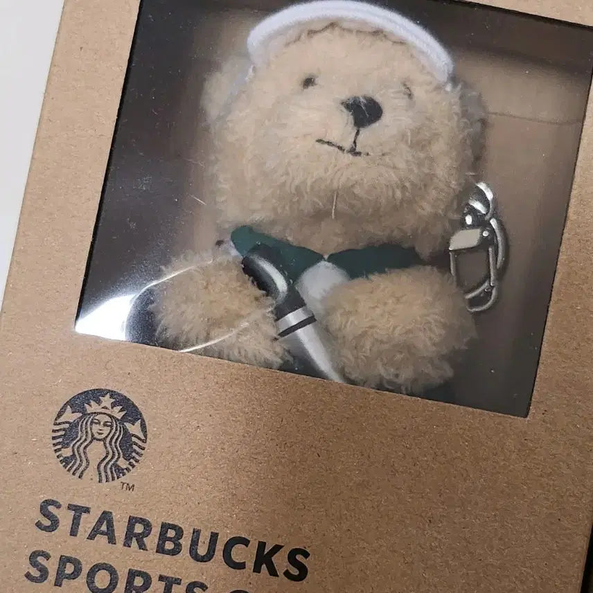 [BUNJANG] Starbucks Bearista Golf Keychain (Female, Unsealed) / (미개봉)스타벅스 베어리스타 스포츠 키링 골프