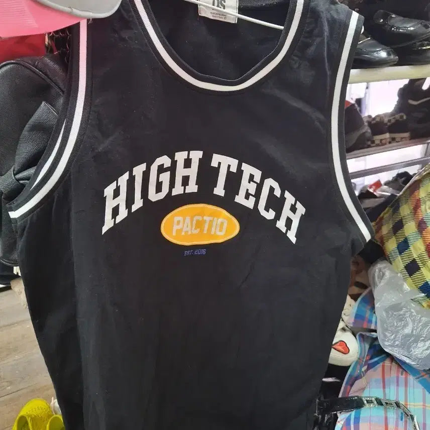 [BUNJANG] NS High Tech Printing Basketball Vest (Black) / NS 농구 조끼 검정색 HIGH TECH 프린팅