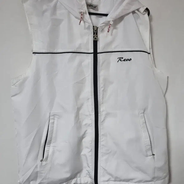 [BUNJANG] Levo Windbreaker Vest White Size 100 / 레보 바람막이 조끼 화이트100