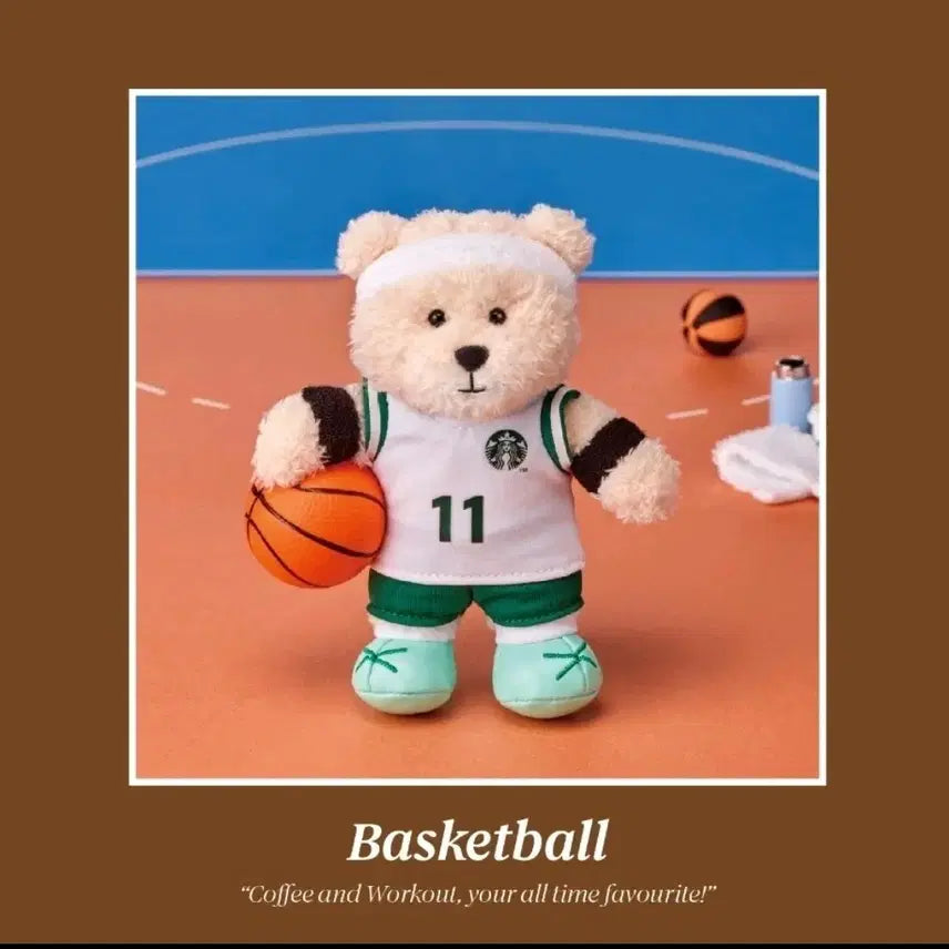 [BUNJANG] Starbucks Bearista Sports Keychain Basketball / 미개봉)스타벅스 베어리스타 스포츠 키링 농구