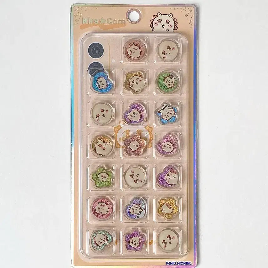 [BUNJANG] Chiikawa Shisa Kirakoro Hajiki Sticker Phone Case (Glass Dome Acrylic) / 치이카와 시사 키라코로 하지키 스티커 폰 케이스 유리알 아크릴