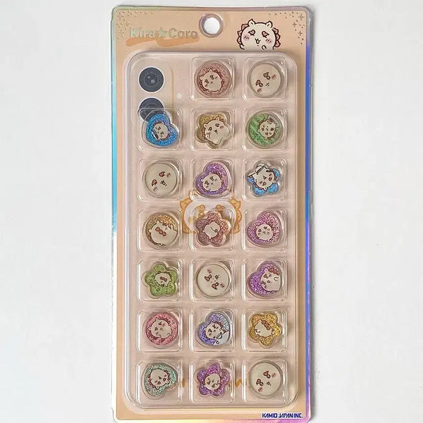 [BUNJANG] Chiikawa Shisa Kirakoro Hajiki Sticker Phone Case (Glass Dome Acrylic) / 치이카와 시사 키라코로 하지키 스티커 폰 케이스 유리알 아크릴