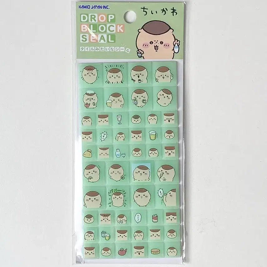 [BUNJANG] Chiikawa Kurimanju Drop Block Seal Sticker Tiles / 치이카와 쿠리만쥬 드롭 블록 씰 스티커 타일