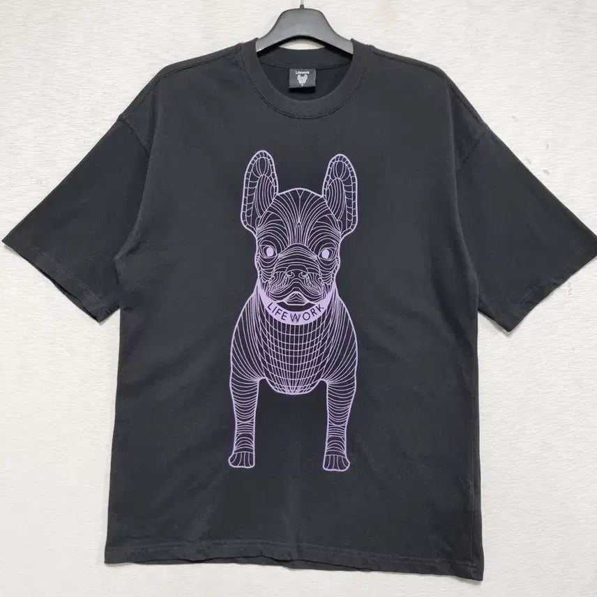 [BUNJANG] LifeWork Graphic T-Shirt / 라이프워크 반팔티 강아지 남자105사이즈ㅡ0416ㅇㅇ