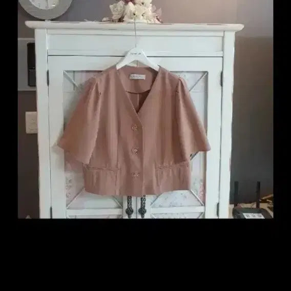 [BUNJANG] Kenneth Lady 5566 Beige Pink 7-Sleeve Jacket / 케네스레이디 자켓/5566
