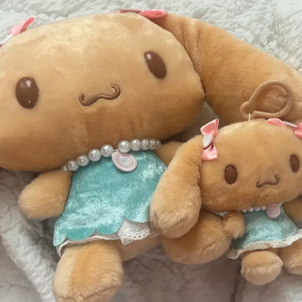 [BUNJANG] Cinnamoroll Sweet Cafe Mocha Keychain, Plush Doll, and Stuffed Toy Set / 시나모롤 스위트카페 모카 모카키링 모카인형 모카누이 세트