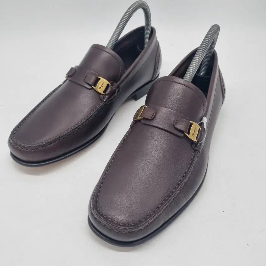 [BUNJANG] Salvatore Ferragamo Brown Leather Slip-on Loafers Men's 255mm / 살바토레 페라가모 슬립온 로퍼 브라운 남성 255mm (6 1/2 EEE)