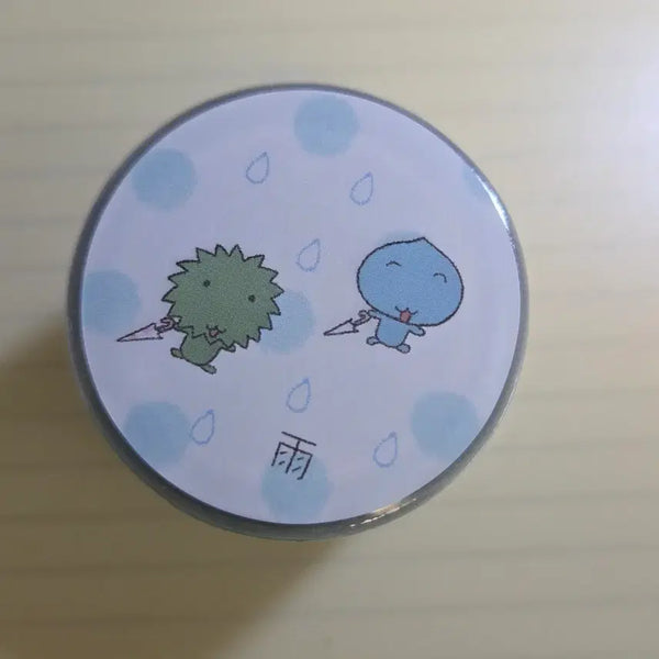 [BUNJANG] Ui Rainy Day Kiss Cut Washi Tape / 우이 비오는 날 키스컷 통마테