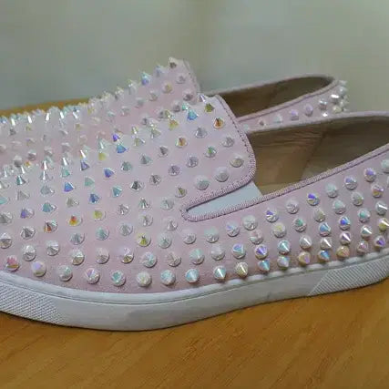 [BUNJANG] Christian Louboutin Spike Slip-On Sneakers Size 37.5 / 크리스찬 루부탱 스파이크 슬립온 스니커즈  37.5 사이즈