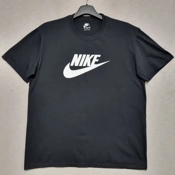 [BUNJANG] Nike Basic Logo Short Sleeve T-Shirt Black Men's Size 105 / 나이키 반팔티 검정색 남자105사이즈ㅡ0416