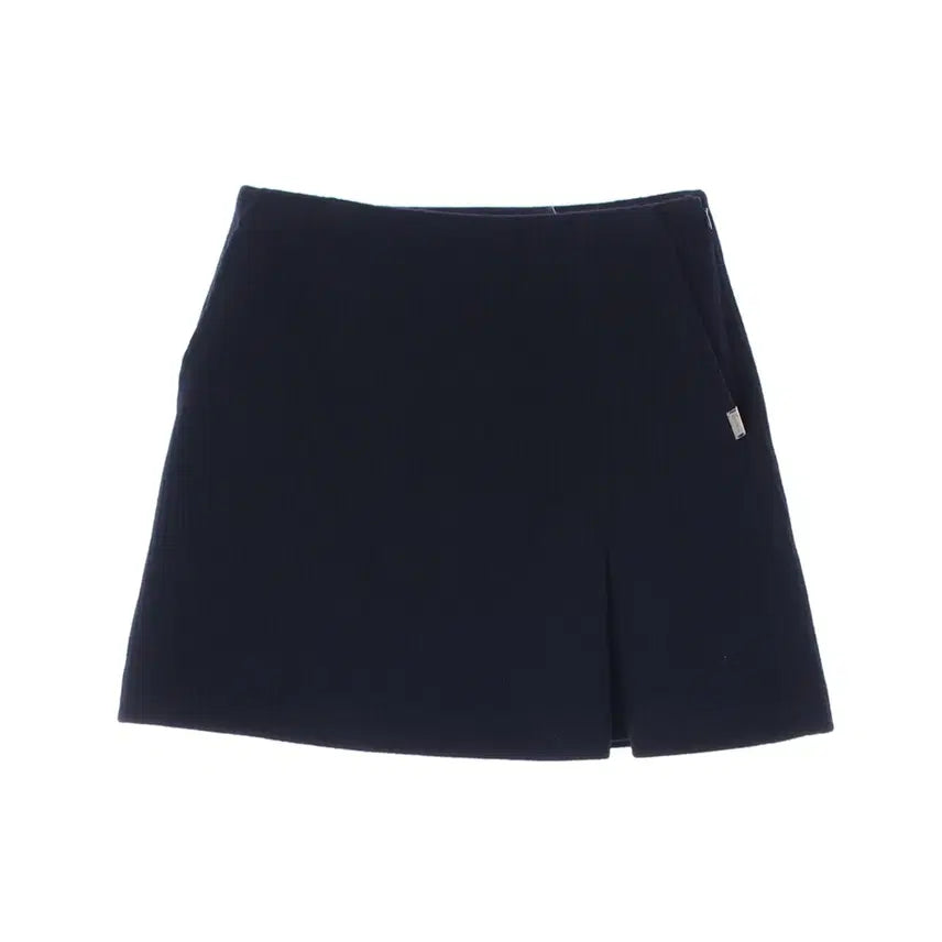 [BUNJANG] Loewe 25FW A-Line Wool 100% Mini Skirt Dark Navy / 루에브르 25FW A라인 울 100% 미니 스커트 다크네이비 셋업