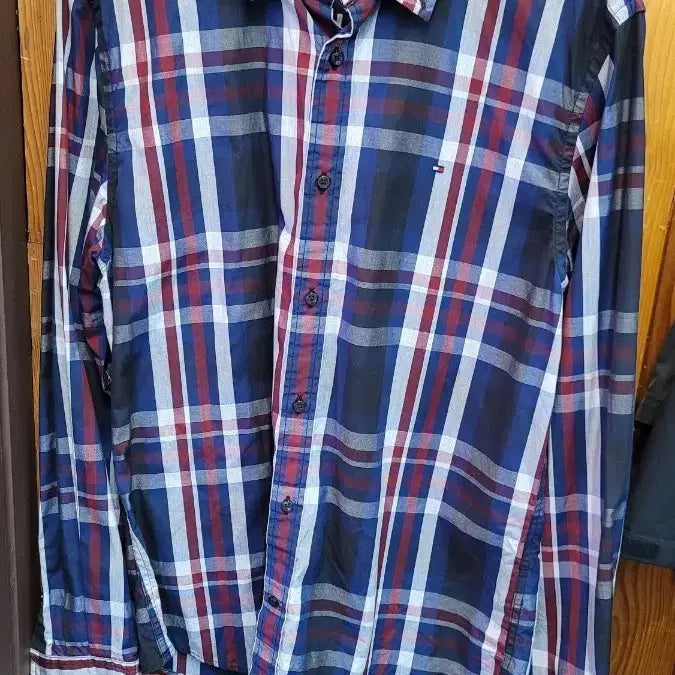 [BUNJANG] Tommy Hilfiger Men's Checkered Shirt / 타미힐피거 남성 셔츠