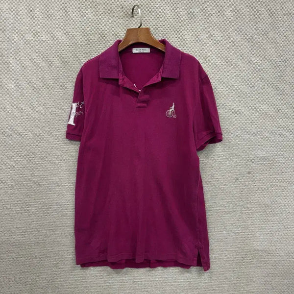 [BUNJANG] Beanpole Slim Fit Short Sleeve Polo Shirt 110 / 빈폴 슬림핏 반팔카라티 110 D02633