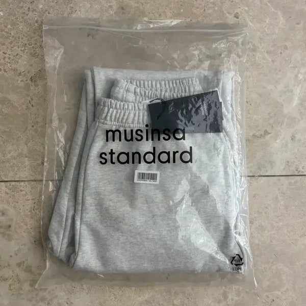 [BUNJANG] Musinsa Standard Women's Relaxed Sweatpants 03 Melange Light Grey M (Sealed) / (미개봉)무신사 우먼즈 릴렉스드 스웨트 팬츠 03 멜란지 라이트 그레이 M