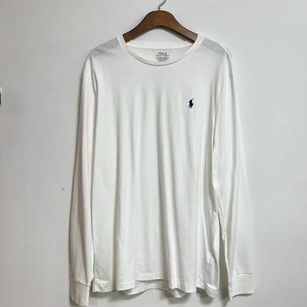 [BUNJANG] Polo Ralph Lauren Long Sleeve T-Shirt White XL / 폴로 랄프로렌 긴팔티 흰색