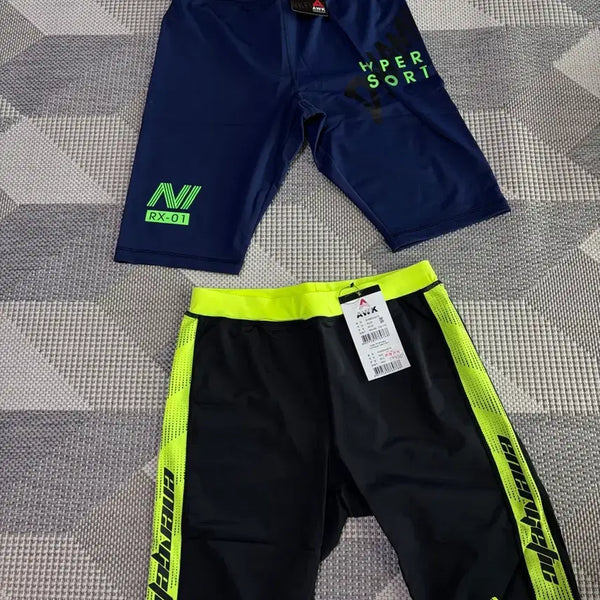[BUNJANG] Kids Rash Guard Set (Navy & Black) - Size 155 / (새상품) 아동 래시가드 155, 2종